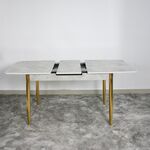 “305 – 140*90 MİLANO HG MASA – RAMBLA – GOLD İSKELET – SÜTUN AYAK