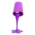 Abajur De Balde de Tinta Lilas E27 1x40w