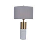 Abajur de Mesa-1XE27-380*550-Cinza Avida