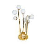 Abajur De Mesa Branco/Dourada G9 7x40w