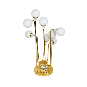 Abajur De Mesa Branco/Dourada G9 7x40w