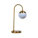 Abajur De Mesa Dourado E27 1x60w