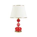 Abajur De Mesa Vermelha E27 1x40w