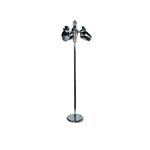 Abajur De Piso Metal Prateado E27 3x40w