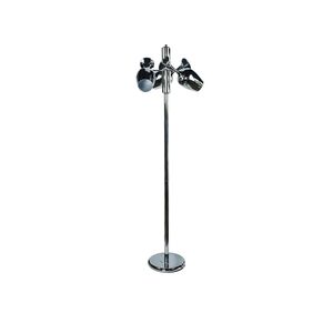 Abajur De Piso Metal Prateado E27 3x40w