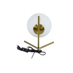 Abajur Dourado De Mesa E27 1x60w