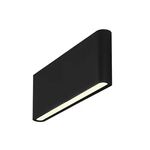 APLIQUE DE PAREDE 12W SMD-3EM1-IP65 PRETO LUCIA-E2