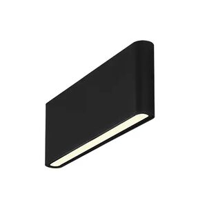APLIQUE DE PAREDE 12W SMD-3EM1-IP65 PRETO LUCIA-E2