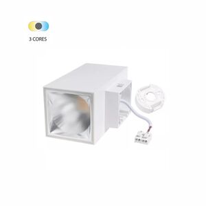 APLIQUE DE PAREDE 18W 3EM1 BRANCO-QUAD IP65.ZAGREB-2D