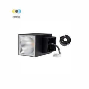 APLIQUE DE PAREDE 18W 3EM1 PRETO-QUAD IP65.ZAGREB-2D