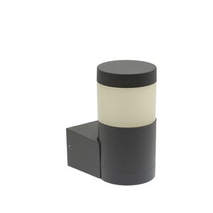 APLIQUE DE PAREDE 1X6W IP54 40K CINZA PATIO-1D