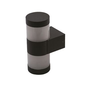 APLIQUE DE PAREDE 2X6W IP54 40K CINZA PATIO-2D