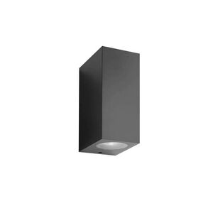 APLIQUE DE PAREDE 2xGU10 QUADRADO IP65-CINZA-ADRIA-SQC2
