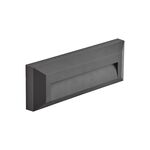 APLIQUE DE PAREDE 3W SMD-3EM1-IP65 PRETO LUCIA-F4