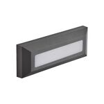 APLIQUE DE PAREDE 4W SMD-3EM1-IP65 PRETO LUCIA-F3