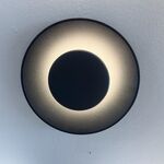 Aplique de parede LED circular “Eclipsis”9W 3EM1 Preto-IP65-PUNTO-S