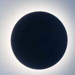 Aplique de parede LED circular “Eclipsis”9W 3EM1 Preto-IP65-PUNTO