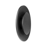 Aplique de parede LED circular “Eclipsis”9W 3EM1 Preto-IP65-PUNTO-S