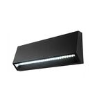 APLIQUE DE PAREDE Para escada EXT 4W 3EM1-IP65 ,CINZA-ADRIA-ST