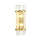 Arandela Moderna Dourado Com Cristal 160x350cm 2×27-Avida