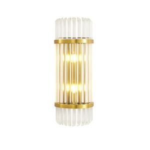 Arandela Moderna Dourado Com Cristal 160x350cm 2×27-Avida
