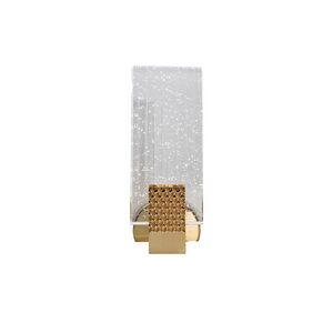 Arandela Trans.Dourado e Cristal Led 6W-110*280-Avida