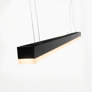 Armadura Led 60W 120cm-Preto-3EM1-FITLINE