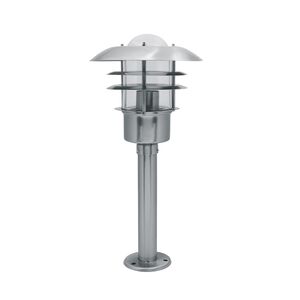 BALIZ JARDIM 450MM 60W E27 IP44 NIQUEL