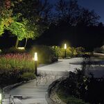 BALIZ JARDIM  60W 98x60x900mm GU10 IP44 PRETO RIGBA-90