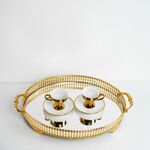 Bandeja Elipse Dourado