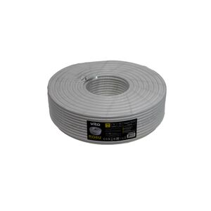 Cabo Coaxial para Antena Parabólica 100 Metros Branco