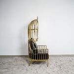 Cadeira Para Casamento Estilo Gaiola Dourada