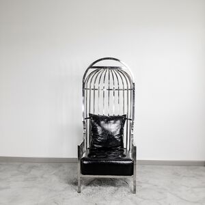 Cadeira Para Casamento Estilo Gaiola Prata