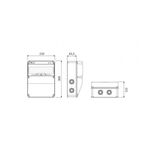 Caixa Distribuição de Tomadas  4(1/16A) + 2(5/16A) IP44-Bemis