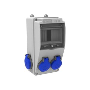 Caixa Distribuição de Tomadas 4 (1/16A) IP44 -Bemis
