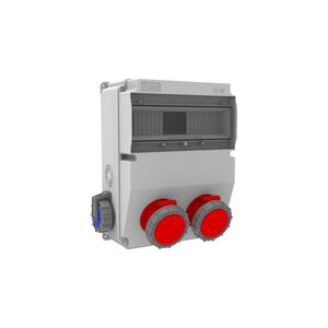 Caixa Distribuição de Tomadas-5/16A. 380V. 2 Pcs. Front – 1/16A -IP66 Bemis