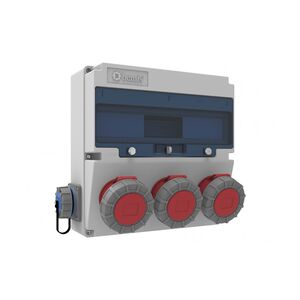 Caixa Distribuição de Tomadas-5/32A. 380V. 3 Pcs. Front – 1/16A -Bemis