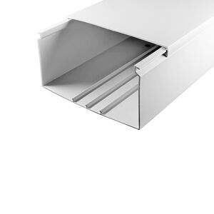 CALHA TECNICA BRANCA 2M (100X40mm)