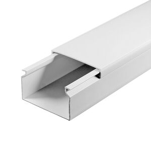 CALHA TECNICA BRANCA 2M (60X60mm)