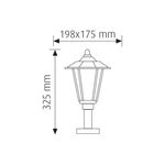 CAND. C/BASE 60W E27 IP44 INOX LIZBON-30