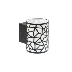 CAND. DE PAREDE SMD 8W 40K IP44 PRETO-BILBAO-W1