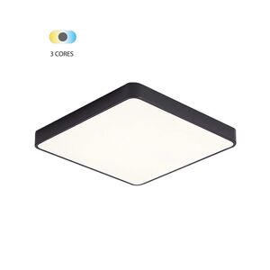 CAND.PLAFON LED SALIENTE QUAD 35W 3EM1-Preto-FINESSE S1