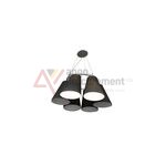 Candeeiro De Teto Castanha Para Restaurantes/Cuzinha 6x40w E27