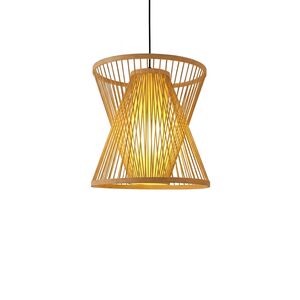 Candeeiro de teto Metal-Bambo-D35×H30CM-1×27-Avıda