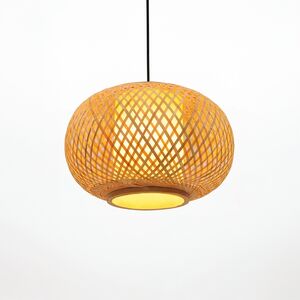 Candeeiro de teto Metal-Bambo-D40×H25-1×27-Avıda