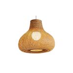 Candeeiro de teto Metal-Bambo-D50×H35cm-1×27-Avıda