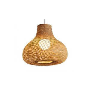 Candeeiro de teto Metal-Bambo-D50×H35cm-1×27-Avıda