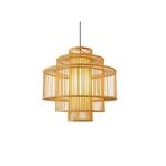 Candeeiro de teto Metal-Bambo-D60×H60cm-1×27-Avıda