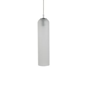 Candeeiro de Teto Suspenso Cilindro de Vidro Branco1*E27-100*400-Avida
