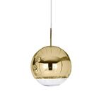 Candeeiro de teto suspenso vidro 200*H260 1×27-Dourado-Avida